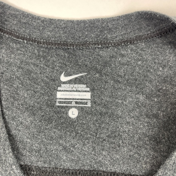 Nike Tshirt Womens Large Gray Orange OSU Oklahoma State University - Picture 2 of 7